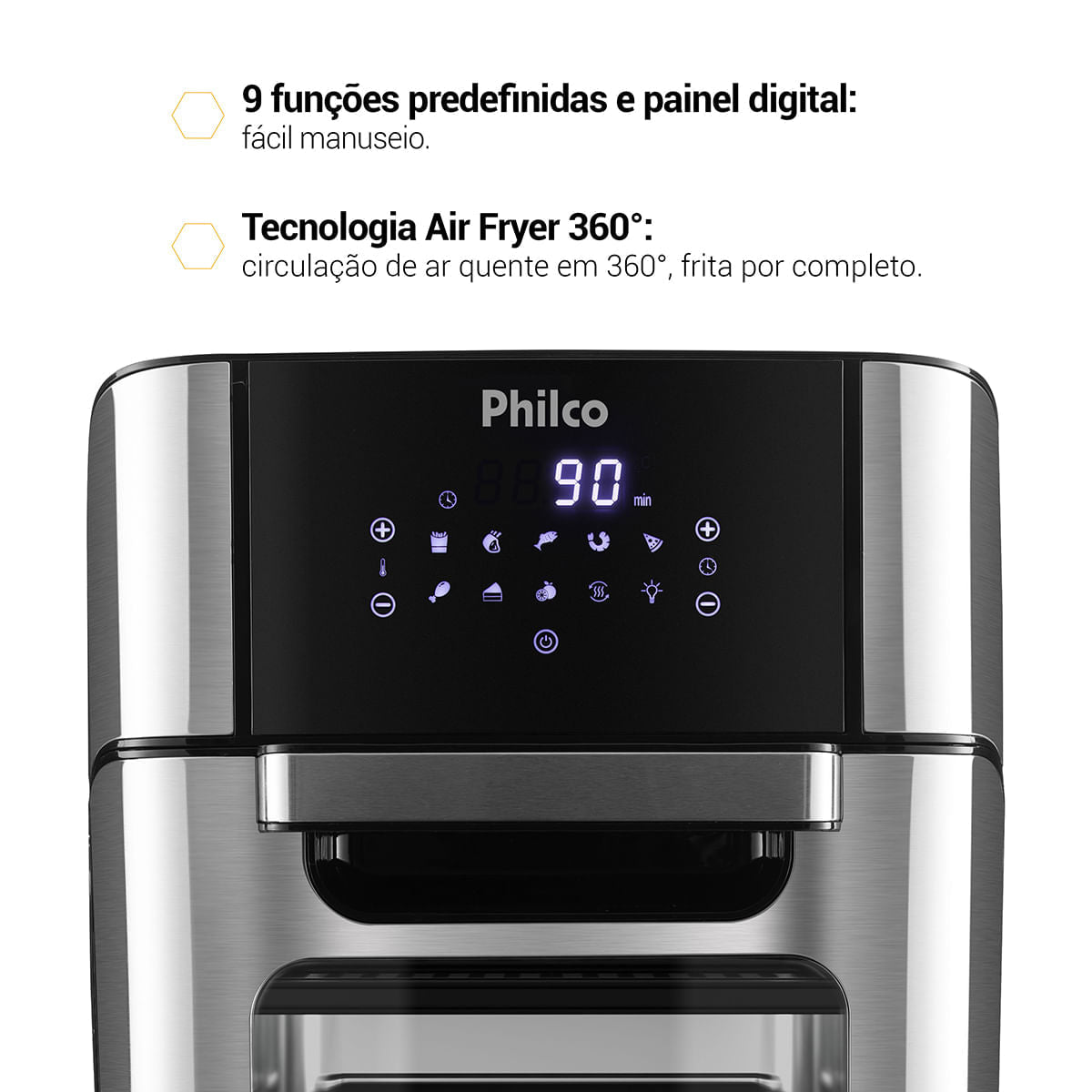 Air Fryer Oven 4 em 1 - 12 Litros