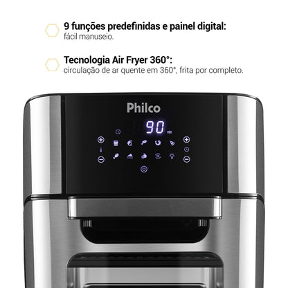 Air Fryer Oven 4 em 1 - 12 Litros
