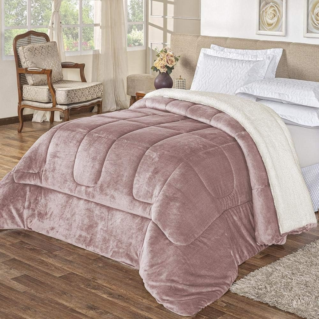 Coberdrom Premium Dupla Face Pele de Carneiro