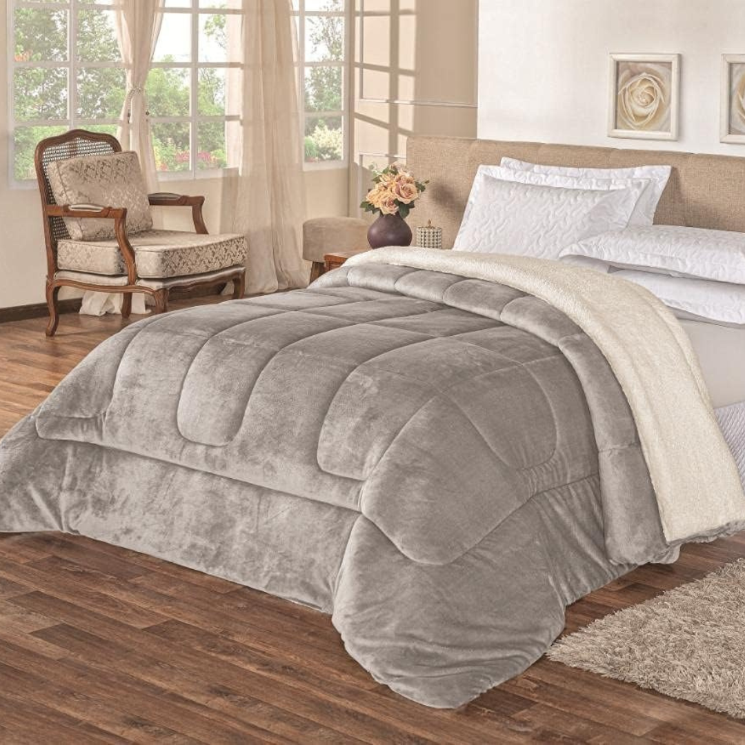 Coberdrom Premium Dupla Face Pele de Carneiro