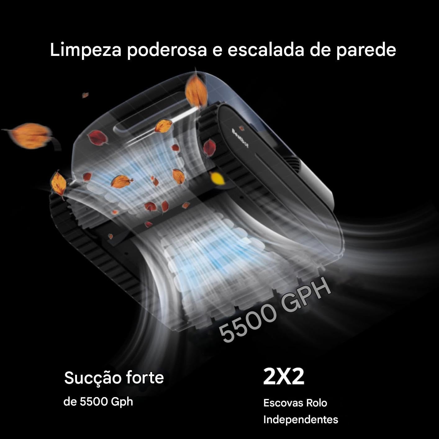 Robô Inteligente de Limpeza de Piscinas® | Bivolt
