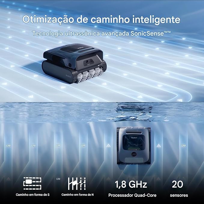 Robô Inteligente de Limpeza de Piscinas® | Bivolt