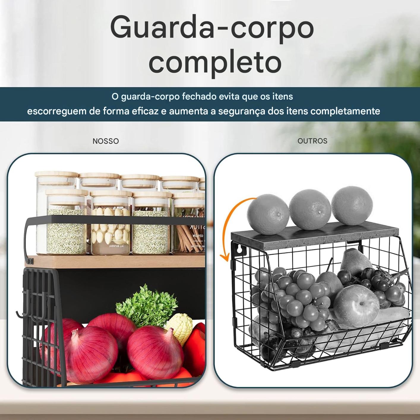 Prateleira Magnética para Geladeira