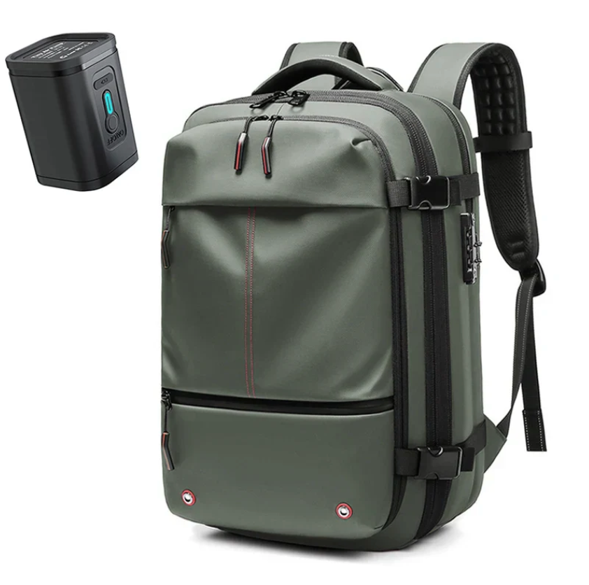 A Mochila de Viagem com Cadeado e Compressão a Vácuo Essence Trip + Brinde Necessaire