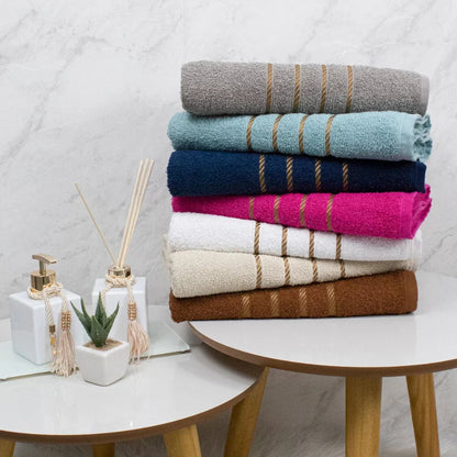 Jogo De Banho 5 Peças 450g/M² Dubai Toalhas 100% Algodão