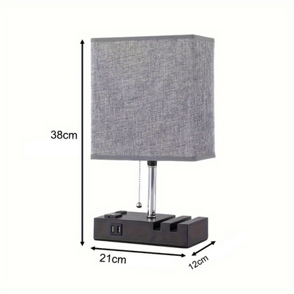 Lâmpada de Cabeceira LED Moderna de 3 Cores com USB + 1 Ano de Garantia